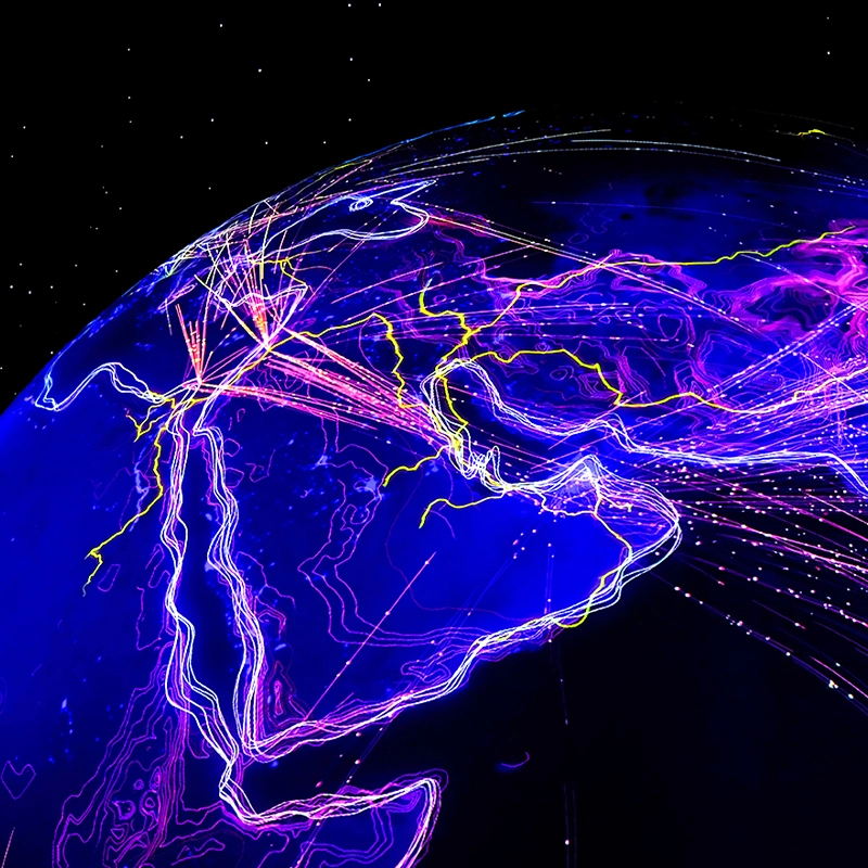 Global map showing geo-distribution of IPWAY datacenter proxy locations