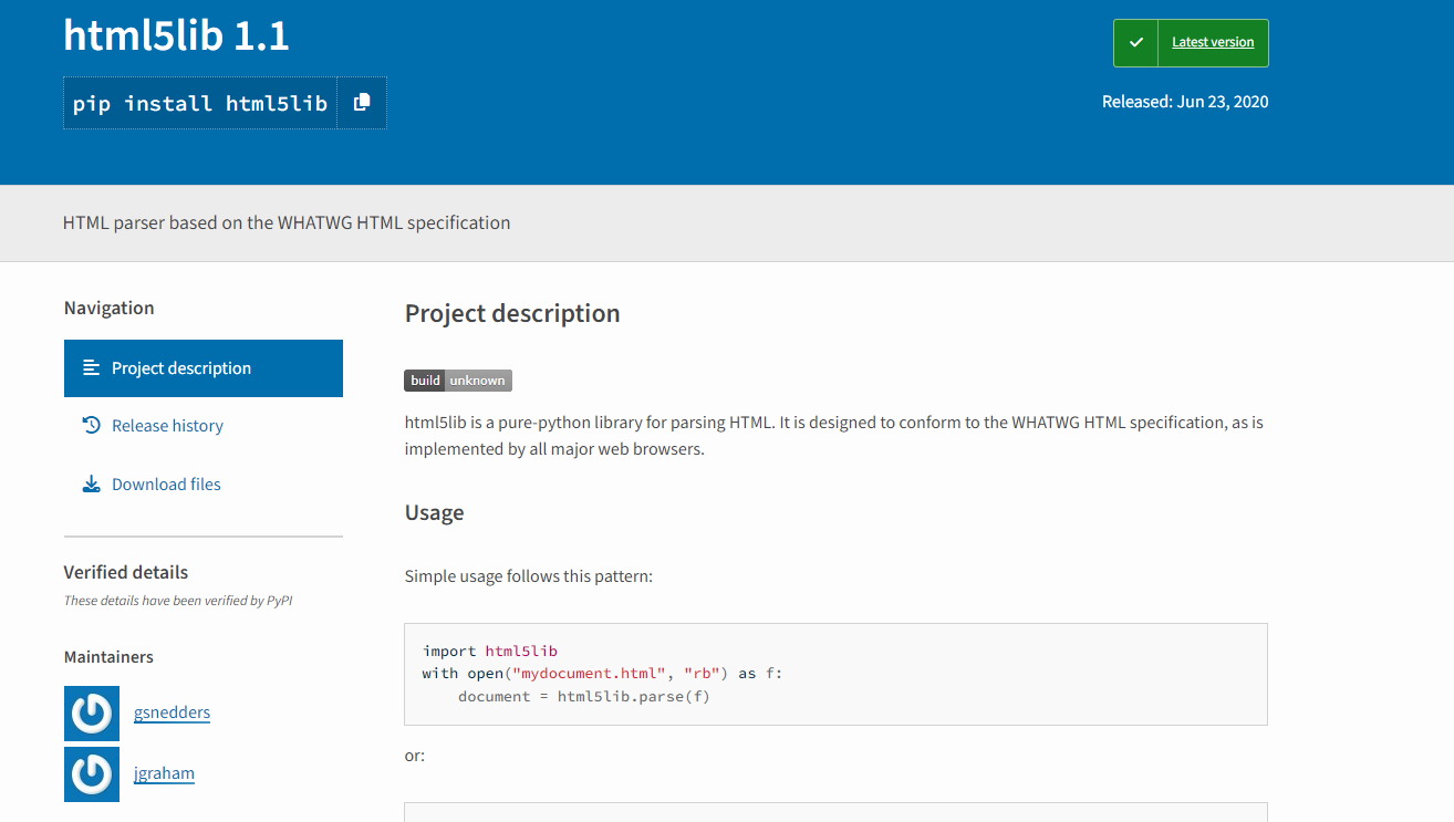 parser html python